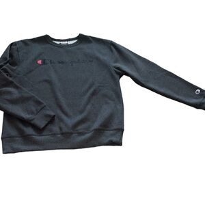 Champion men’s dark gray crew neck sweatshirt size medium